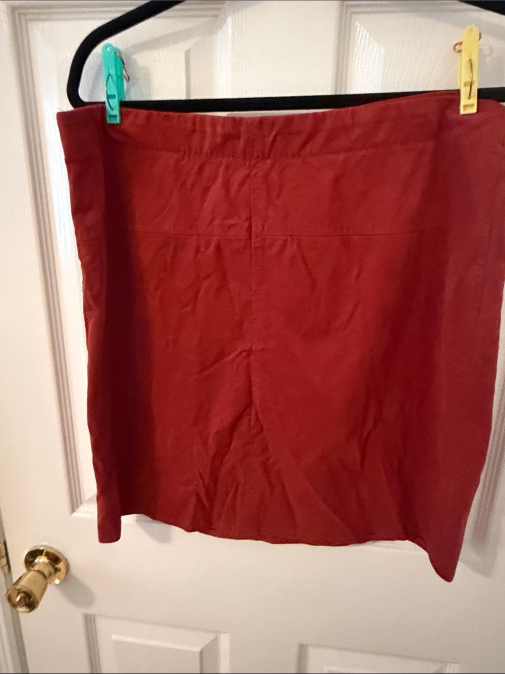 Max Studio Rust Red Mini Skirt